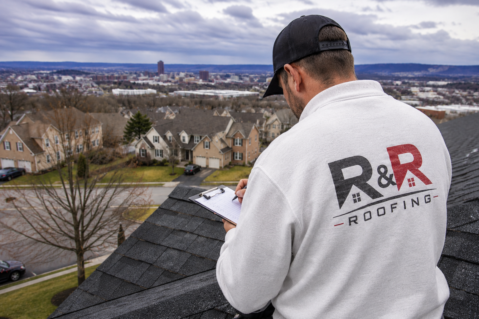 R&R Roofing on site